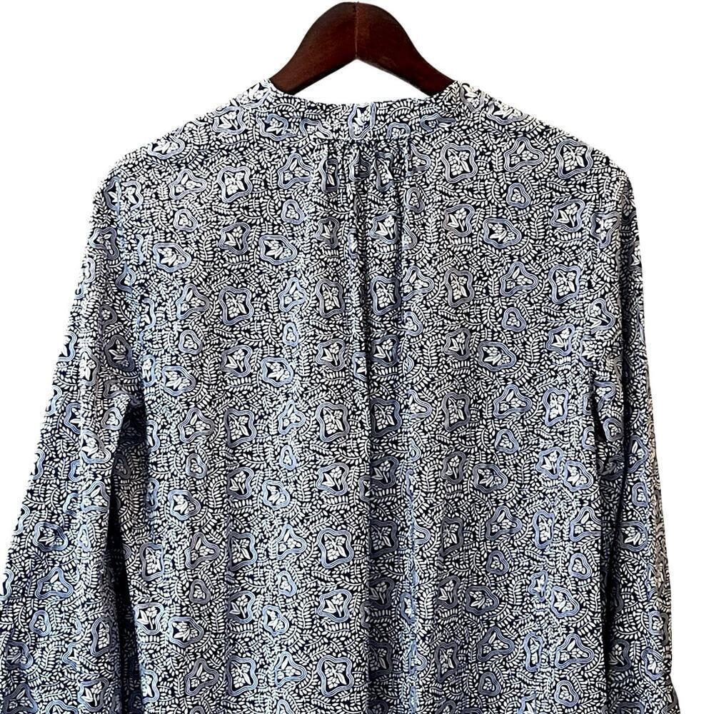 SCOTCH & SODA Puffed Sleeve Navy/White Dress - Size M - Picture 8 of 12